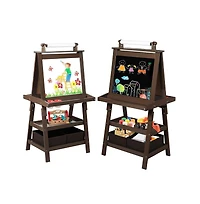 Kinder King Art Easel for Kids, 3 1 Toddler w/Whiteboard, Chalkboard & Paper Roll