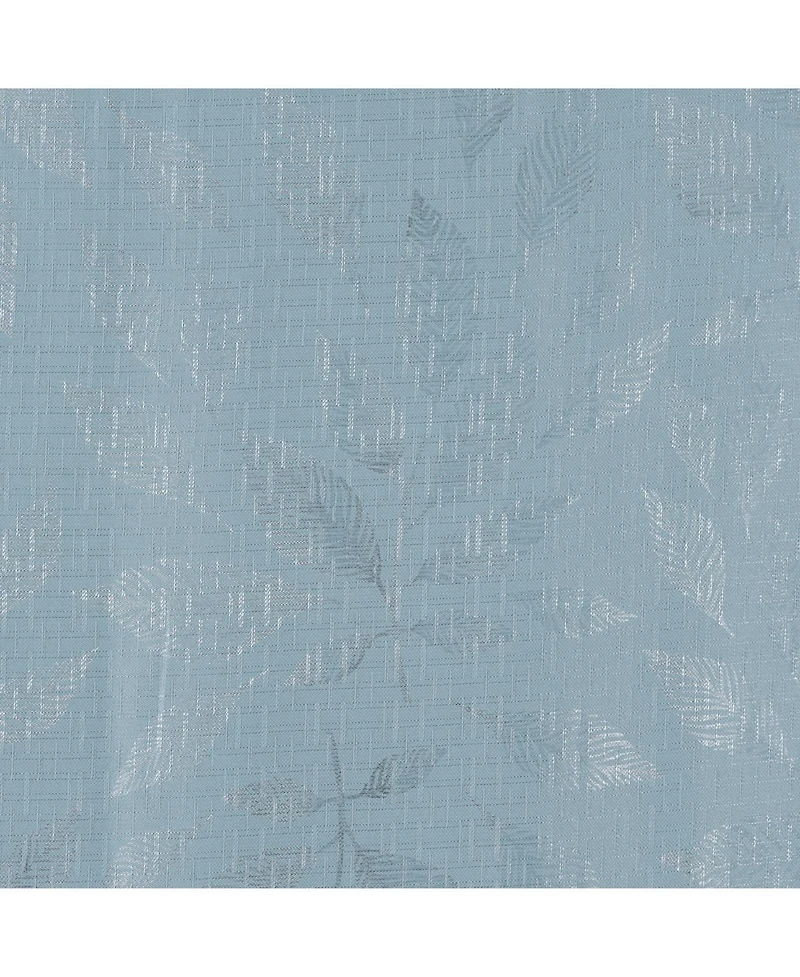 Rt Designers Collection Bexley Foil Jacquard Polyester Window Curtain Grommet Panel 52" x 84