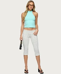 Edikted Women's Ikara Backless High Neck Halter Top