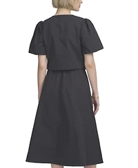 Elle Collection Women's Shirred Sleeve Top