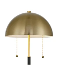 360 Lighting Pierre 23"H Metal Dome Pull Chain Usb Table Lamp Set of 2