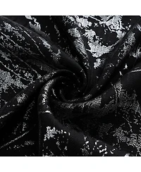 Rt Designers Collection Brighton Foil Jacquard Polyester Grommet 2 Pack Window Curtain Panel Set 36" x 84"