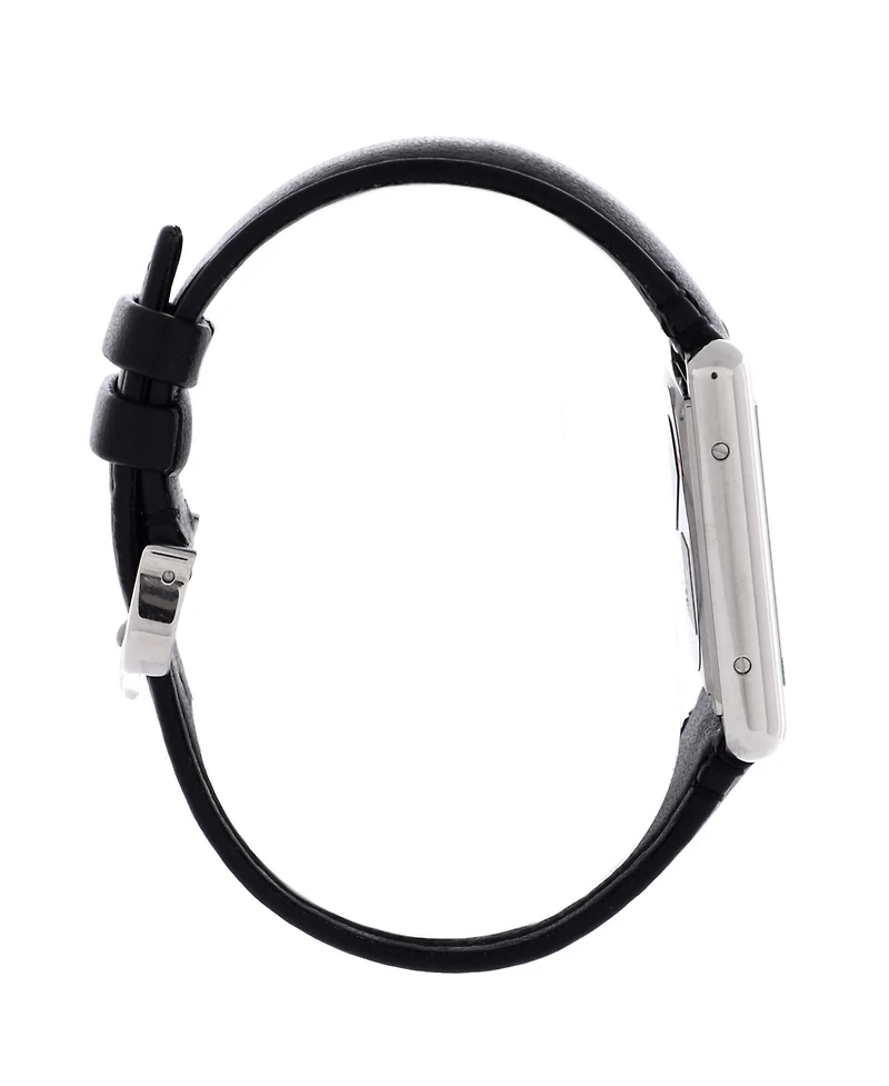 Pre-Owned Cartier Must de Cartier Tank Quartz Watch in Stainless Steel and Leather 25mm