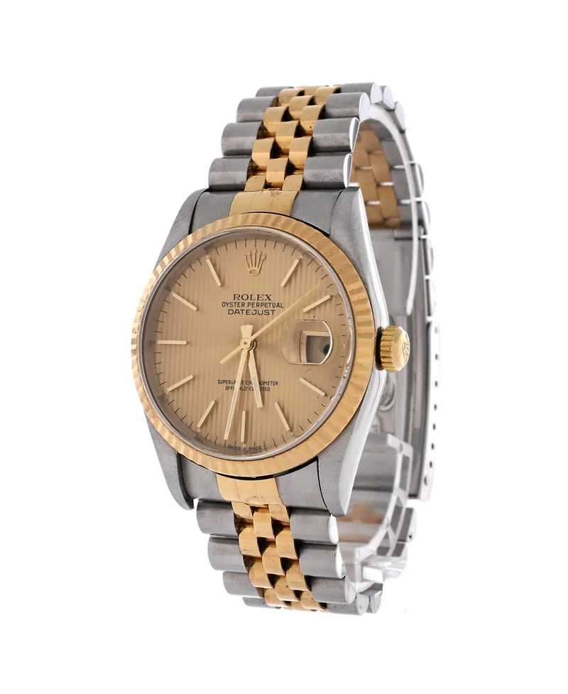 Pre-Owned Rolex Oyster Perpetual Datejust Automatic Watch in Stainless Steel and Gold 36mm