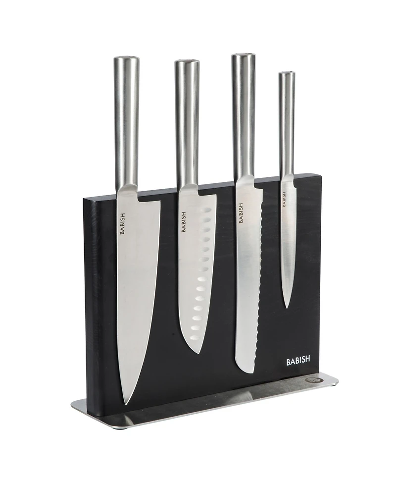 Babish 5 Piece 1.4116 German Steel Magnetic Knife Block Set