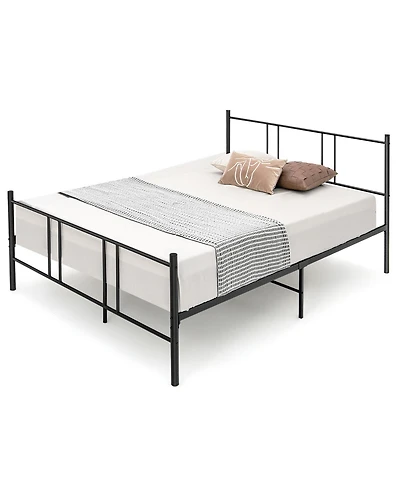 Gouun Platform Bed Frame with High Headboard