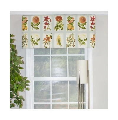 Rlf Home Realistic Study Tailored 3" Rod Pocket Valance 50" x 18"