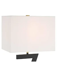 360 Lighting Pellana High Z-Base Modern 3-Way Table Lamp Usb Port Ac Power Outlet Metal Single Living Room Charging