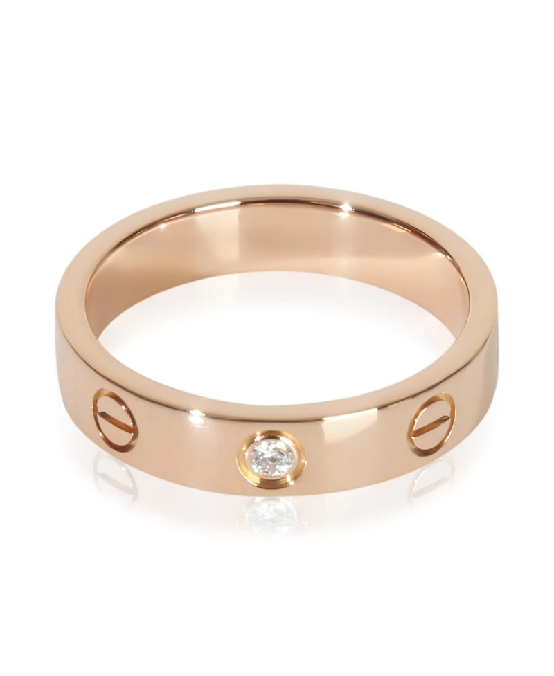 Pre-Owned Cartier Rose Gold Diamond Small Model Love Ring