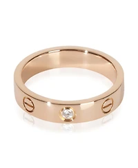 Pre-Owned Cartier Rose Gold Diamond Small Model Love Ring