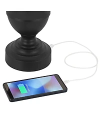 360 Lighting Theo 27 1/4" High Metal Column Table Lamp with Dimmer