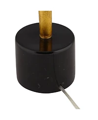 Possini Euro Design Athena 33 1/2" Tall Large Modern End Table Lamp Pull Chain Gold Leaf Finish Metal Living Room Shade