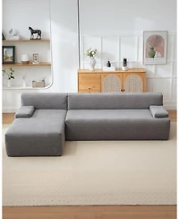 gaomon Modular L-Shaped Sectional Sofa with Chaise, Cloud Couch
