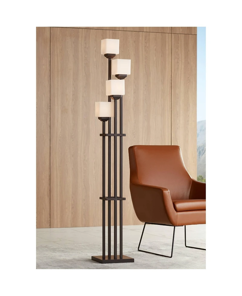 Franklin Iron Works Light Tree Rustic Mission 72 1/2" Tall Floor Lamp with Smart Socket