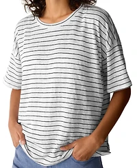 Eileen Fisher Women's Short-Sleeve Crewneck Top