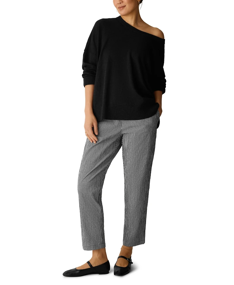 Eileen Fisher Women's High-Waist Tapered-Ankle Pants