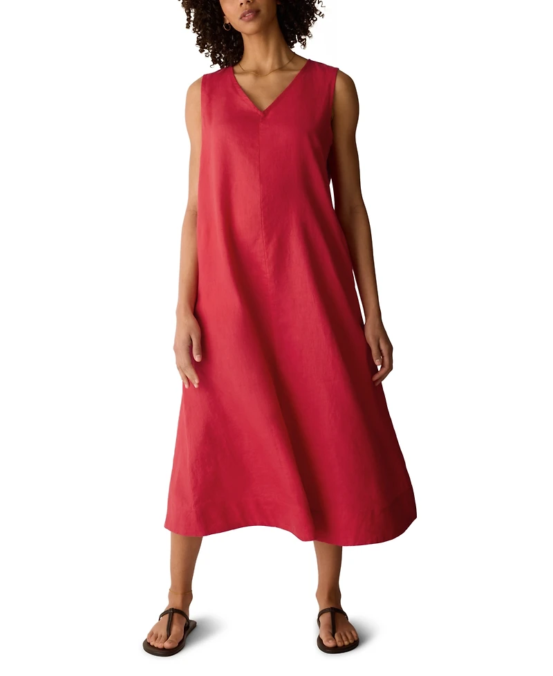 Eileen Fisher Women's Sleeveless V-Neck Dress