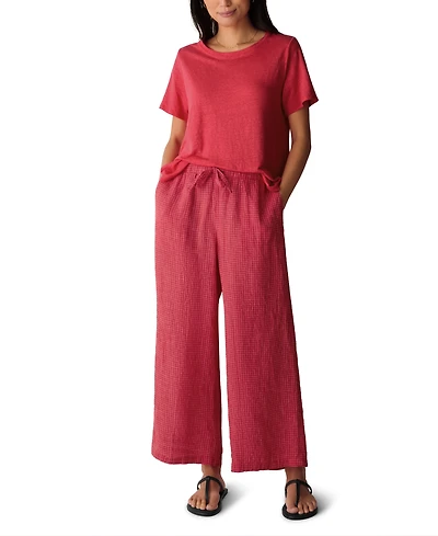 Eileen Fisher Women's Wide-Leg Ankle-Length Pants