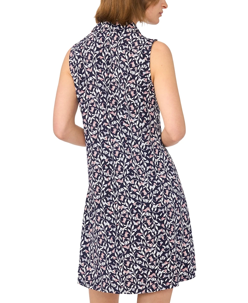 Msk Women's Sleeveless Zip Dress