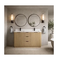 Ari Bath Calamigo 55" Bathroom Vanity Oak