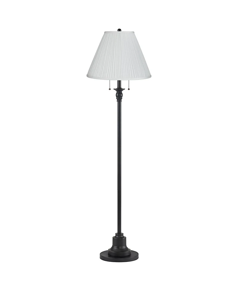 360 Lighting Dyna Traditional 58" Tall 2-Light Standing Floor Lamp Skinny Pole Pull Chain