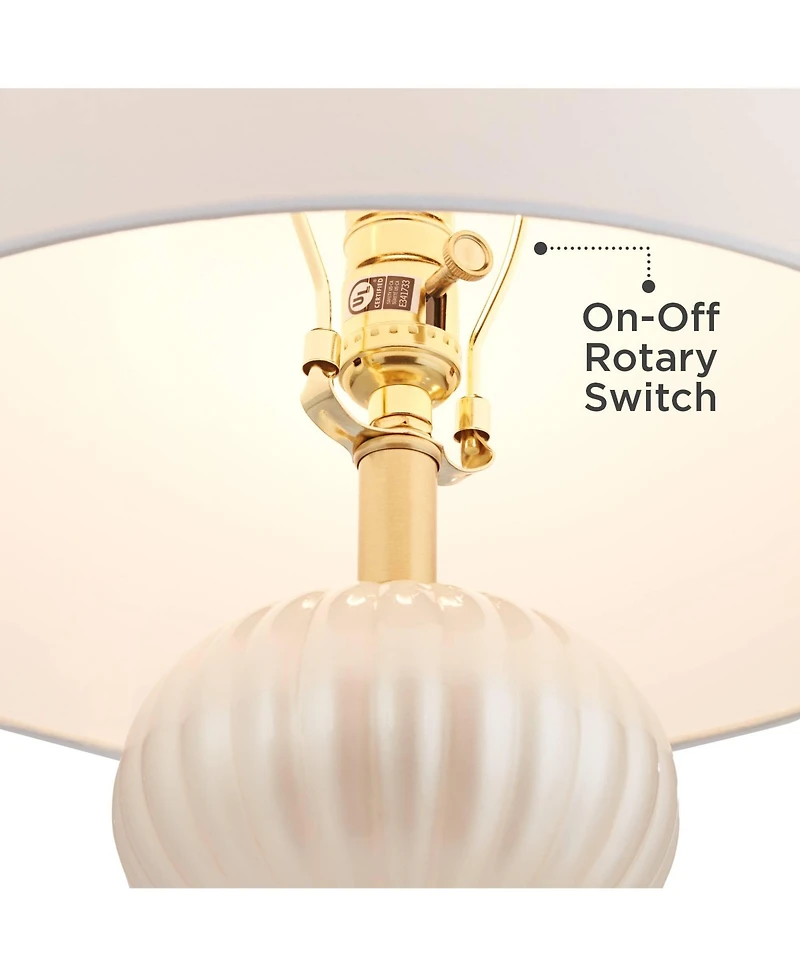 Possini Euro Design Possini Euro Grace 30" High Pearl Glass Table Lamp with Dimmer