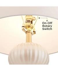 Possini Euro Design Possini Euro Grace 30" High Pearl Glass Table Lamp with Dimmer