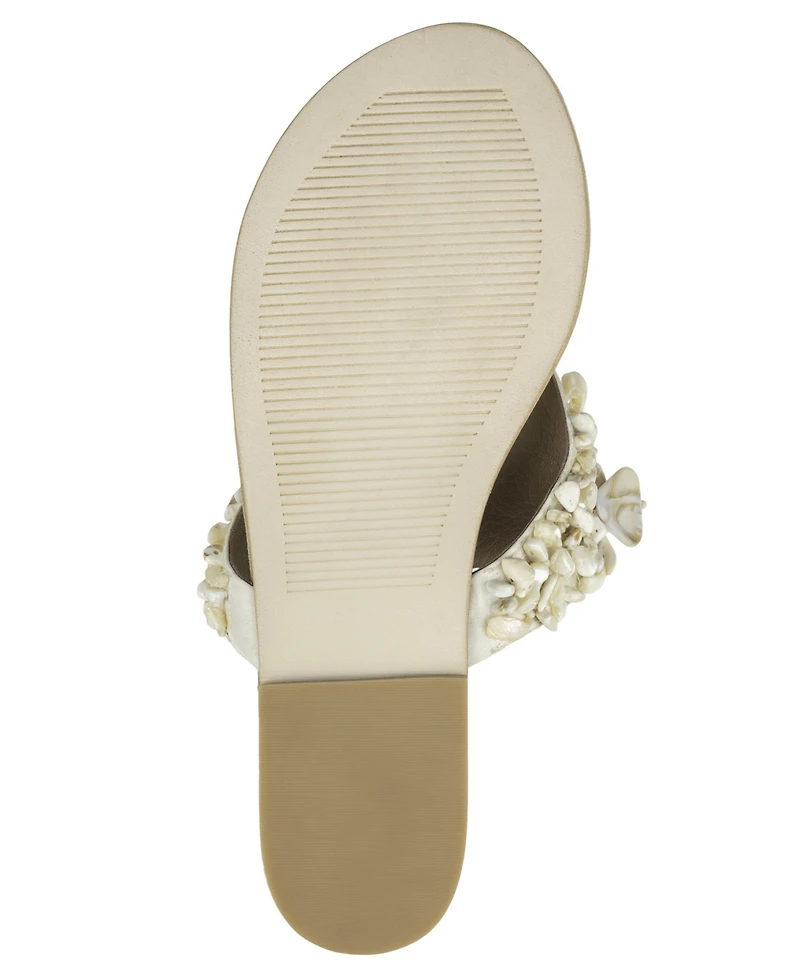 Jeffrey Campbell Women's Tidal Wave Shell Thong Flat Sandals