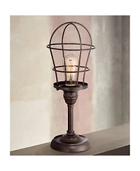 Franklin Iron Works Modern Industrial Desk Table Lamp 17 1/4" High