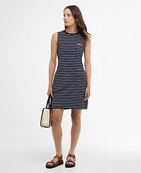 Barbour Women's Hartland Striped Crewneck Mini Dress