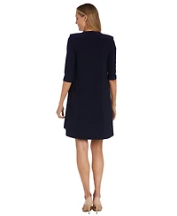 Rm Richards Women's Crew Neck Dress & Jacket, 2-Piece Set
