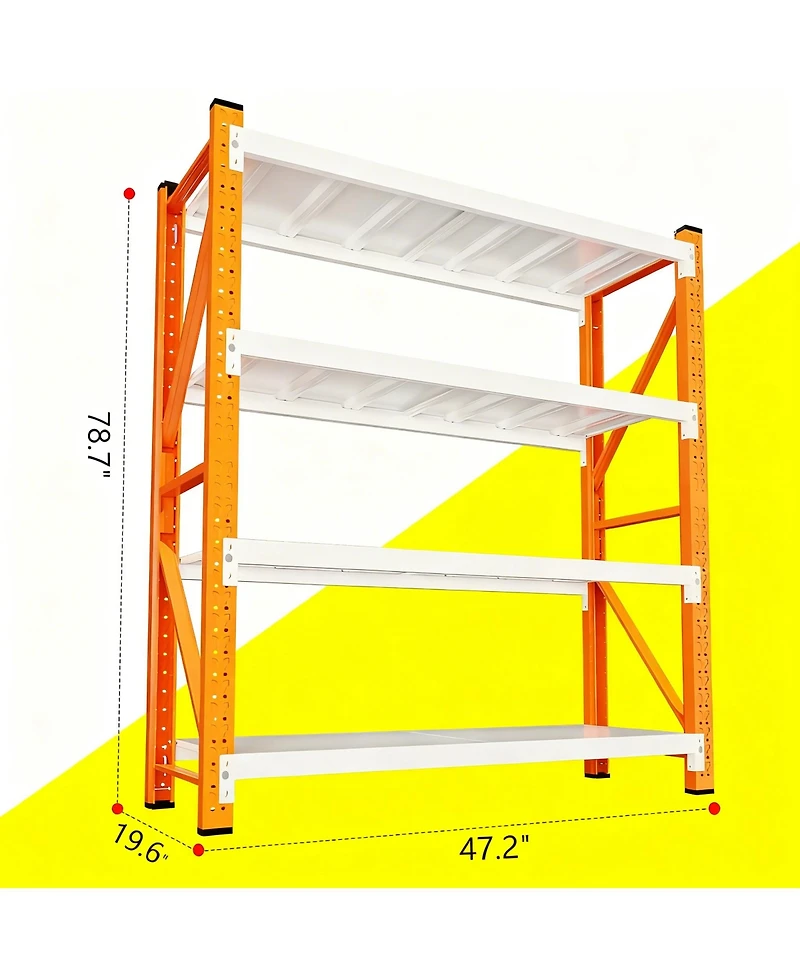 Yigii Garage Shelving Heavy Duty Adjustable Metal Storage Shelf Warehouse Basement Workshop