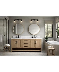 Ari Bath Venice 72" Bathroom Vanity Oak