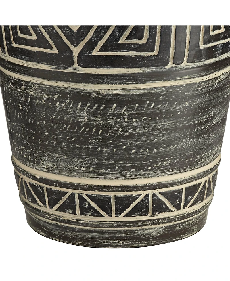 John Timberland Rustic Southwestern Jar Table Lamp with Usb Charging Port 32" Tall