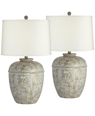 John Timberland Otero 27" Tall Jug Farmhouse Rustic Country Cottage Table Lamps Set of 2