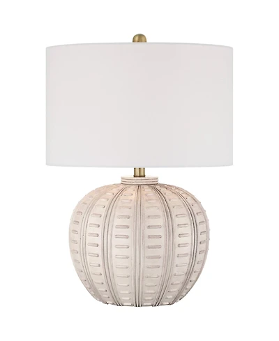 360 Lighting Keira 24" High Gourd Small Modern Coastal 3-Way Table Lamp Single Shade Living Room Bedroom Bedside Nightstand