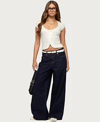 Edikted Women's Blaunca Asymmetric Knit Top