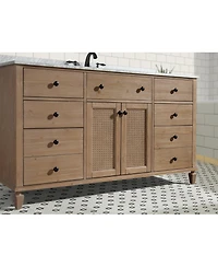 Ari Bath Annie 60" Bathroom Vanity Weathered Fir