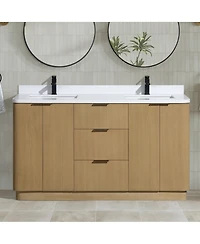 Ari Bath Calamigo 60" Bathroom Vanity Oak