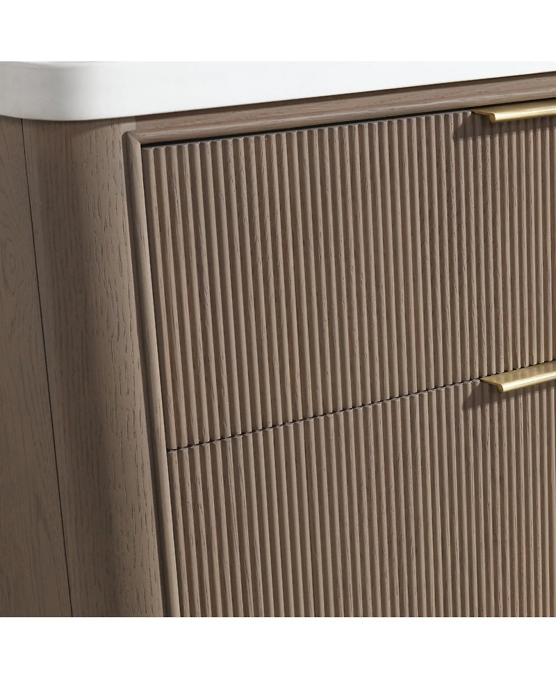 Ari Bath Aria 55" Bathroom Vanity Smoked Oak