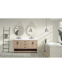 Ari Bath Venice 60" Bathroom Vanity Oak