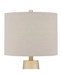 360 Lighting Mira 25 1/4" High Modern Table Lamps Set of 2 Textured Finish Oatmeal Shade Living Room Bedroom Bedside