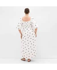 City Chic Women's Plus size Nala Spot Print Twist Front Dress