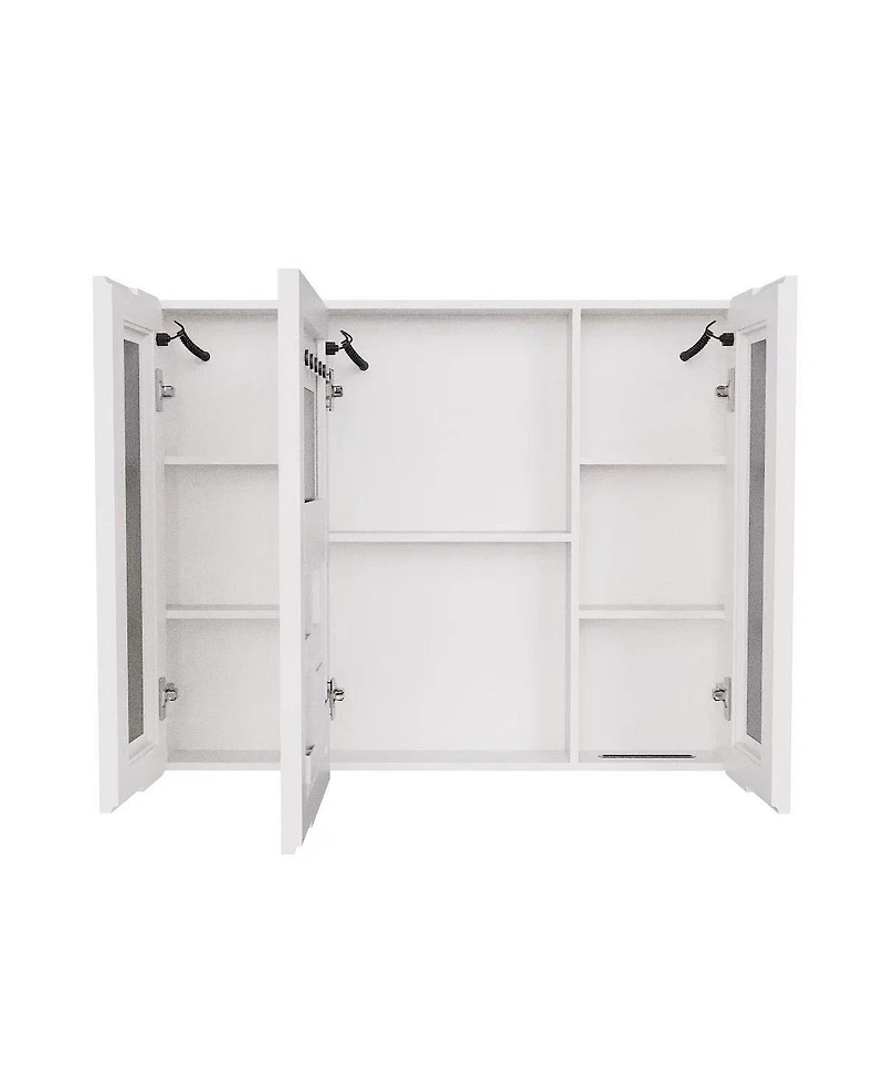 Busdays Led Bathroom Medicine Cabinet with Single-Color Light, Anti-Fogging, Easy to Install Aluminum-Plastic Cabinet