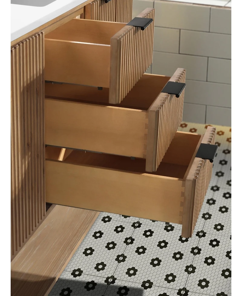 Ari Bath Diego 55" Bathroom Vanity Weathered Fir