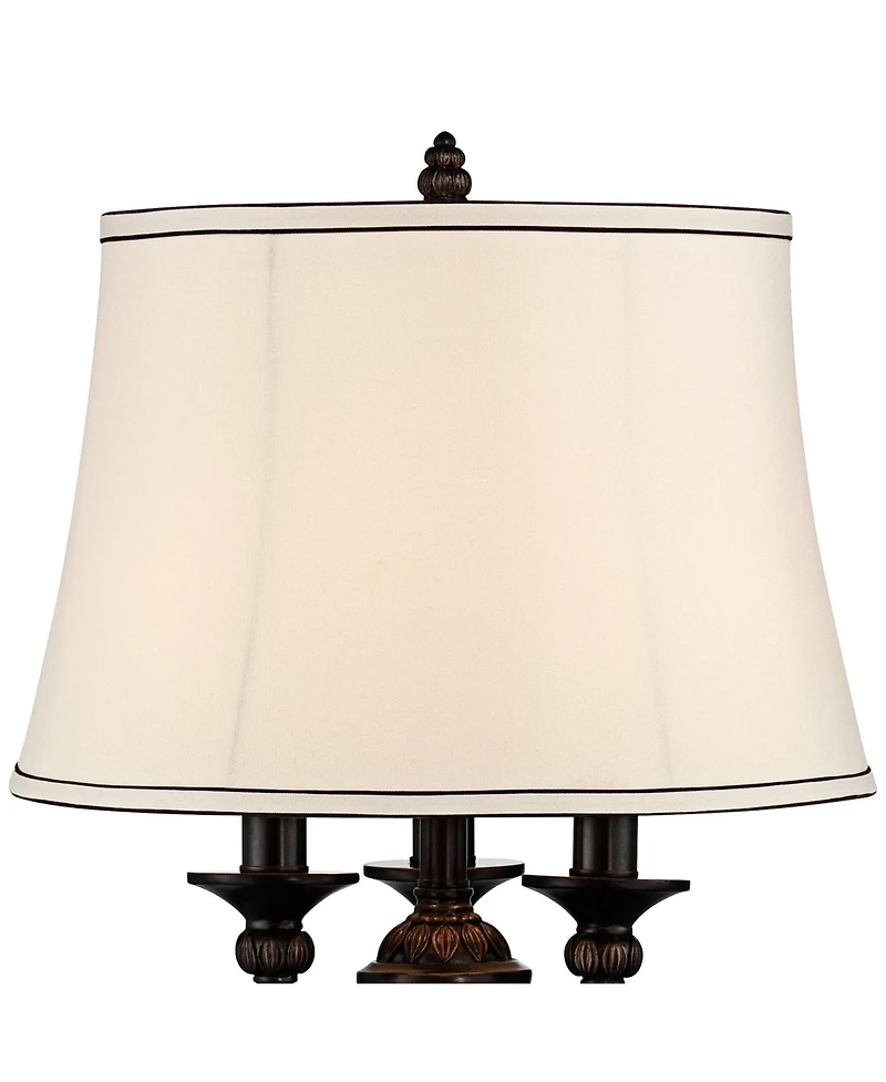 Kathy Ireland Traditional Table Lamp with Usb Dimmer Cord 37" Tall
