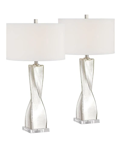 360 Lighting Oirin 32 1/4" Tall Large Modern End Table Lamps Set of 2