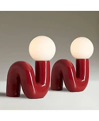 360 Lighting Fondant 11 1/2" Mid Century Modern Accent Table Lamps Set of 2