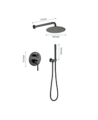 Busdays Rain Shower Head Systems Wall Mounted Shower