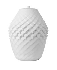 360 Lighting Simon 27" Tall Modern 3-Way Table Lamp Textured Geometric Pattern Finish Living Room Bedroom